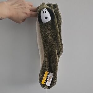 Peanuts Green and White Snoopy Socks